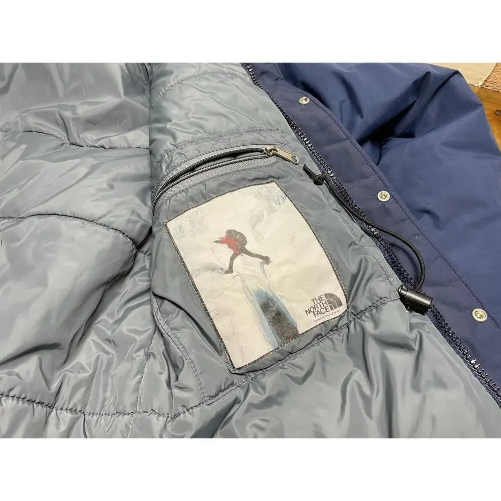 VTG The North Face GORE-TEX Mountain Parka Jacket Mens XL Blue Made in USA